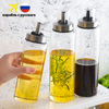 Holaroom Durable High Borosilicate Glass Oil Bottle Leak-Proof Seasoning Storage Pot Soy Sauce Jar Vinegar Bottle Kitchen Gadget