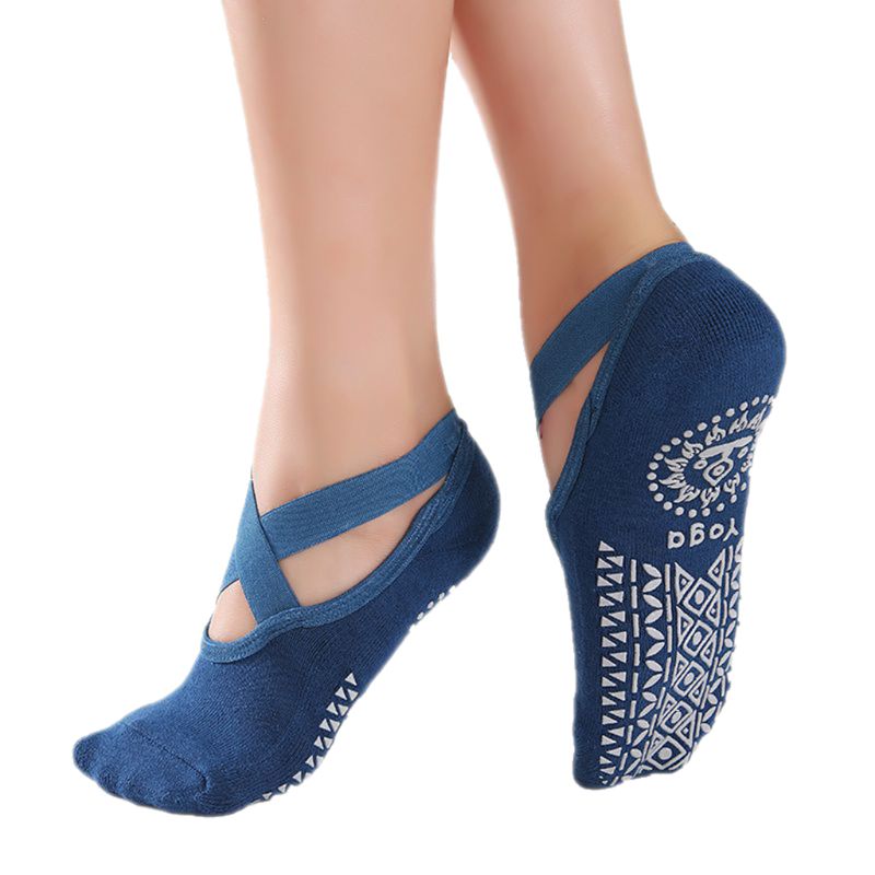 Yoga Socks for Women Non-Slip Grips &amp; Straps Fitness Sport Ballet Pilates Socks