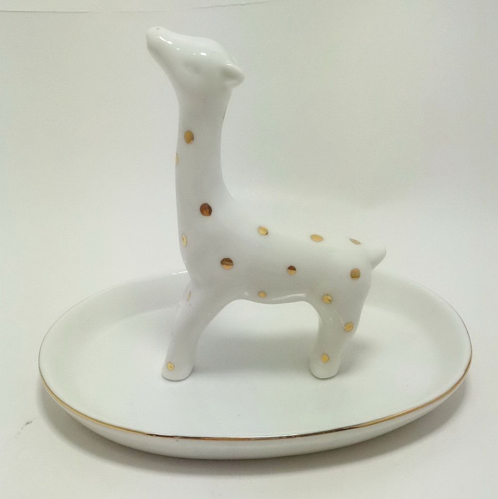 Ceramic Lovely Fortune Cat Design Trinket Dish Geometric Ceramic Planters Decorative Bowls Candy Holder
