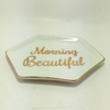 Wholesale Customized Decal Christmas Decorative Dining Plates Ceramic Hotel Dinnerware Christmas Tree Plate Food Serving Dish