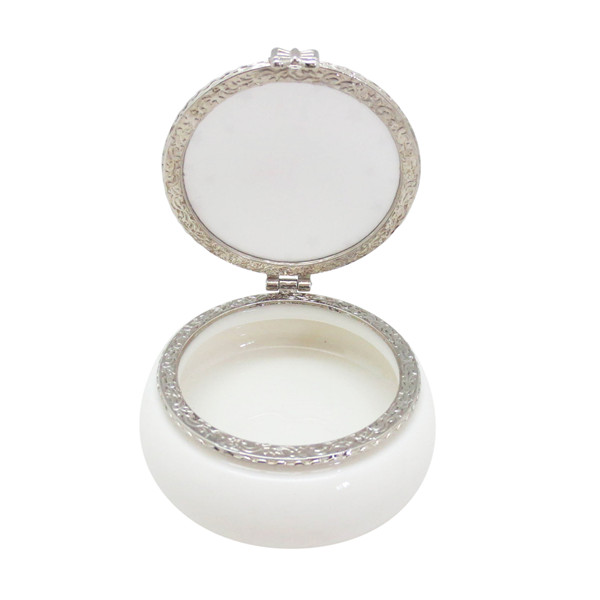 Customized Decal Ceramics Jewelry Boxes Porcelain Jewelry Trinket Storage Gifts