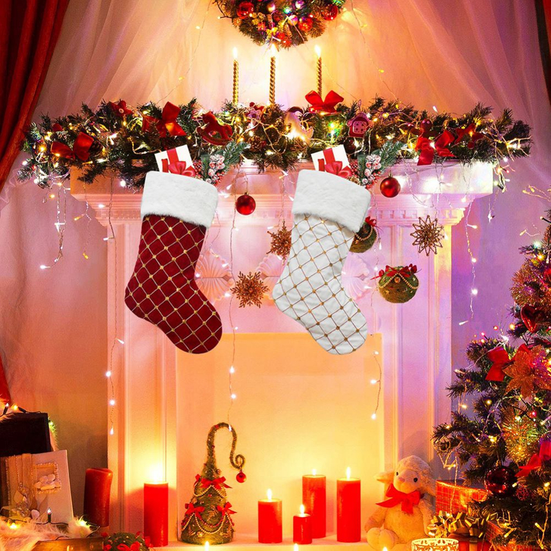 Candy Gift Bags Decoration Clothes Socks Santa Candy Bag Christmas Stocking
