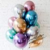10pcs 5/10/12inch Glossy Metal Pearl Latex Balloons