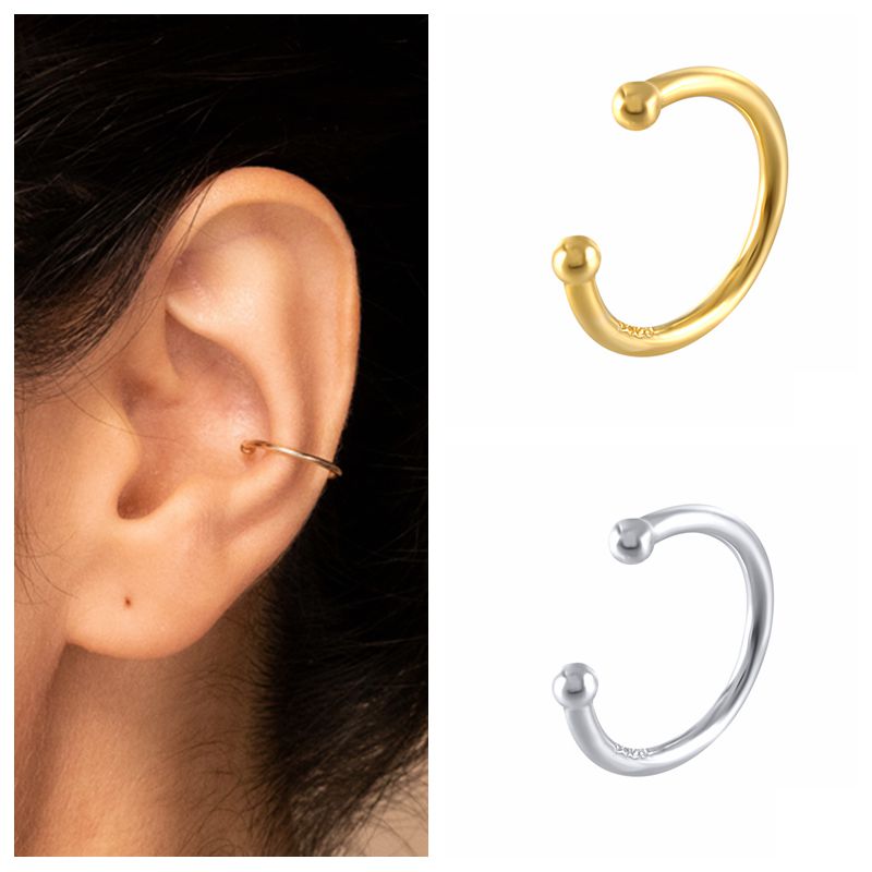 925 Sterling Silver Ear Cuff For Women 1 Pcs Charming Zircon Clip On Earrings Gold Earcuff Without Piercing Earrings Jewelry