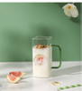400ml Square Glass Mug Breakfast Milk Coffee Cup Microwave Safe Transparent Party Beer Mug Coffee Mug Drinkware Glass