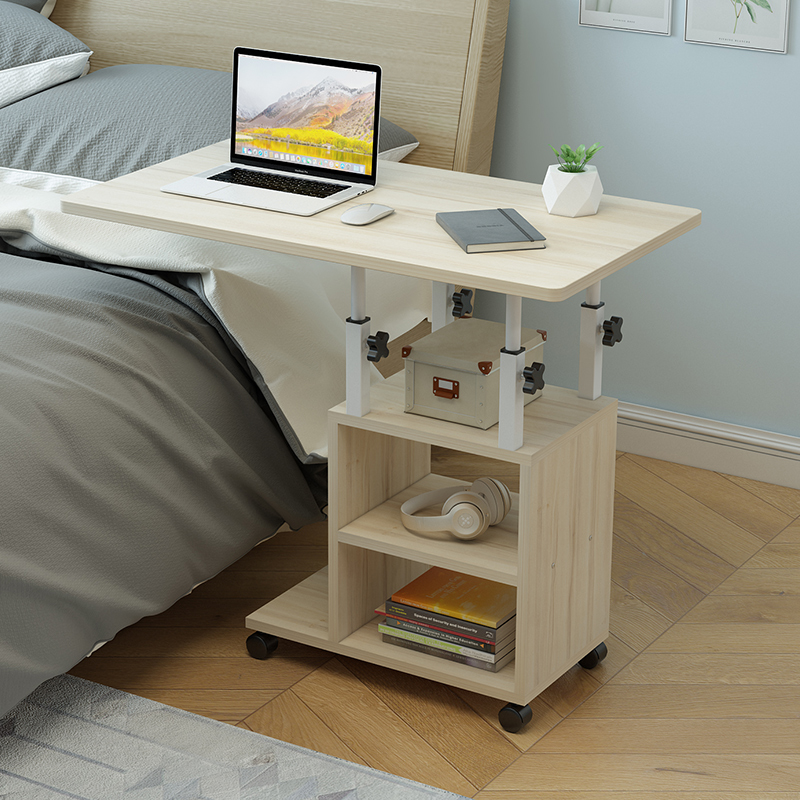  Lift And Lift Movable Bedside Tables Household Notebook Computer Tables Bedroom Lazy Tables Bed Desks Simple Small Tables