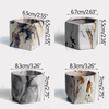 Strongwell Nordic Mini Marble Pattern Ceramic Flower Pot Home Office Fairy Garden Pots Decoration Succulent Container Potted
