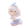  Pretty Mermaid Resin Ornaments Cartoon Gentle And Soft Mermaid Desk Figurines Aquarium Decoration Desk Car Decoration