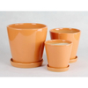 Modern Ceramic Pots Flower Pot Outdoor Indoor Garden Planters Plant Containers With Drain Hole And Saucer Home Decoration