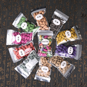 45pcs/bag Natural Tower Incense Incense Cones Sandalwood Air Purifying Backflow Incense Air Freshener Home Bedroom Toilet Decor