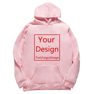 Men/Women Custom Hoodies DIY Text Logo Image Print High Quality Clothing