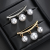 Pearl Brooches Women Clothes Coat Decoration Sweater Cardigan Clip Brooch Jewelry for Women Girl Party Decoration