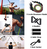 16pcs/set Fitness Resistance Tube Band Yoga Gym Stretch Pull Rope Exercise Training Expander Door Anchor with Handle Ankle Strap