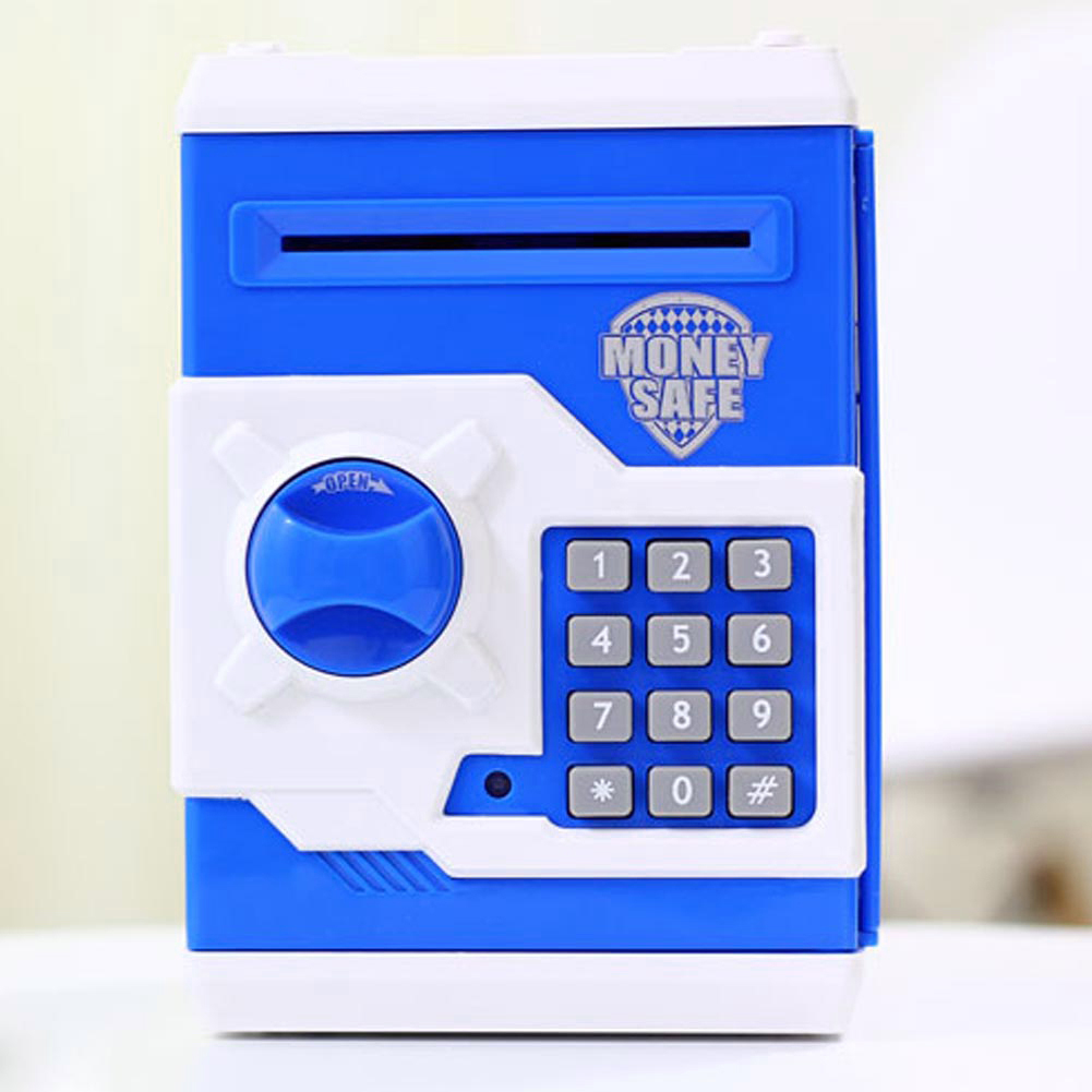 Cash Saving Safe Deposit No Battery Safe Box Money Boxes Natural Resin Multi-function Flash Indication Deposit Banknote Toys