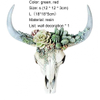 2023 Wall Ornament Beautiful Decorative Resin Succulent/Flower Cow Skull Hanging Pendant Ornament for Room Home Decoration