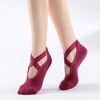 1 Pair Breathable Anti-friction Women Yoga Socks Silicone Non Slip Pilates Barre Breathable Sports Dance Socks Slippers Women