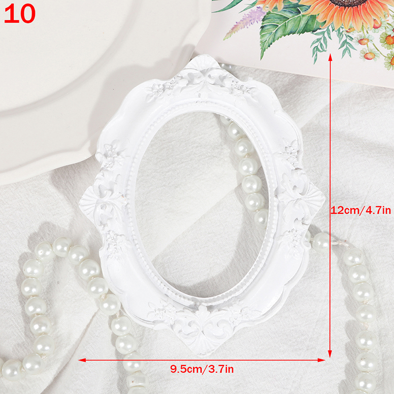 European Ornaments Photography Backgro White Retro Photo Frame Manicure Cosmetics For Home Decoration
