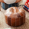  Living Room Furniture Simple Design Modern Velvet Ottoman Footstool Colorful Round Shaped Metal Base Pouf