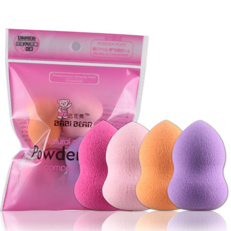 4pcs Foundation Sponge Facial Makeup Cosmetic Puff Base Liquid Powder 