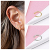 925 Sterling Silver Ear Cuff For Women 1 Pcs Charming Zircon Clip On Earrings Gold Earcuff Without Piercing Earrings Jewelry