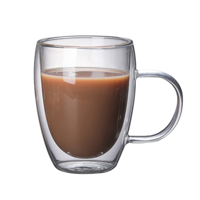 2pcs Double Bottom Wall Glass Coffee Cup Whiskey Tea Thermal Heat Resistant Cocktail Vodka Shot Wine Mug Drinkware Tumbler Set