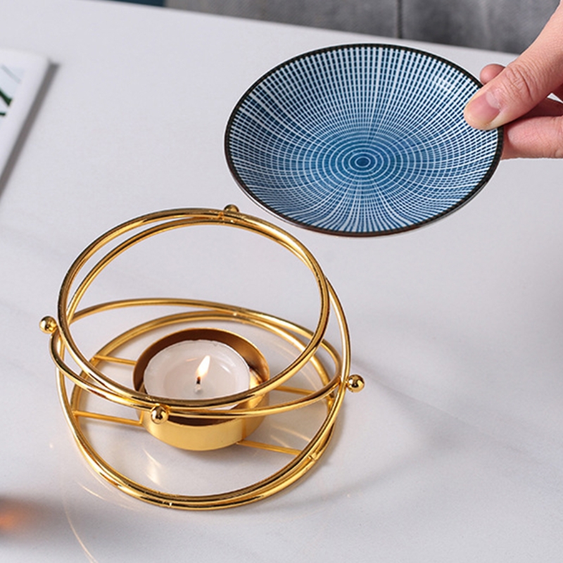 Romantic Tealight Candle Holder Ceramic Oil for BURNER Essential Aroma Diffuser