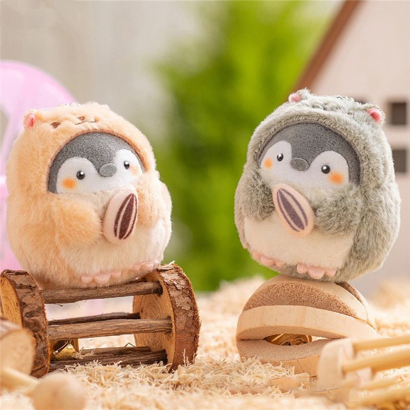 Cute Penguin Doll Keys Keychain Girls Cartoon Car Keyring Kawaii Women Bag Accessories Creative Cartoon Plush Doll Keychain 2022