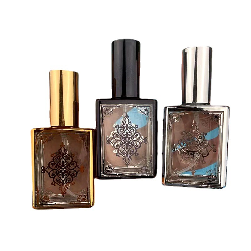 15ml Electroplating UV Perfume Bottle Glass Tube Anodized Aluminum Spray Perfume Sub-bottling Lotion Moisturizing Spray Bottle