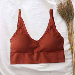 Wholesale Custom Logo Fitness Yoga Women Backless Seamless Push Up Sports Bra for Women