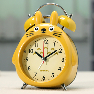 Abs Plastic Digit Travel Round Alarm Clock
