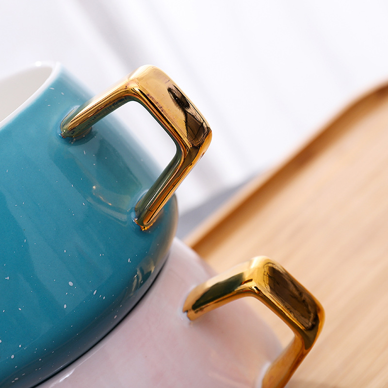 Creative Gold Ceramic Mug Gift Luxury Souvenir Mug