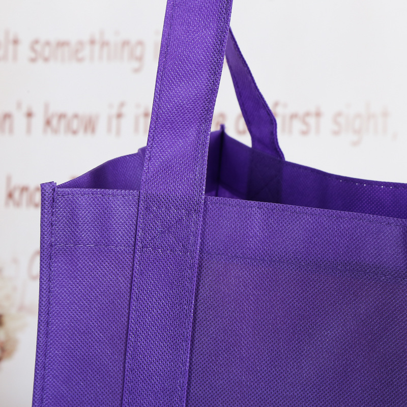 Hot Sale Custom Logo Portable Non-Woven Shopping Bag With Pink Green Black And More 