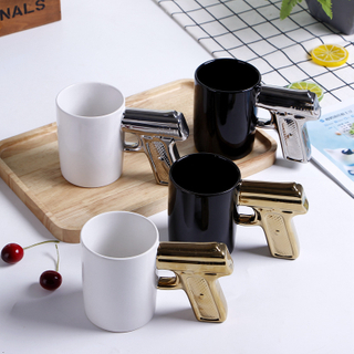 Creative Ceramic Gun Mug / Gun Handle Coffee Mug / Gun Shaped Mug