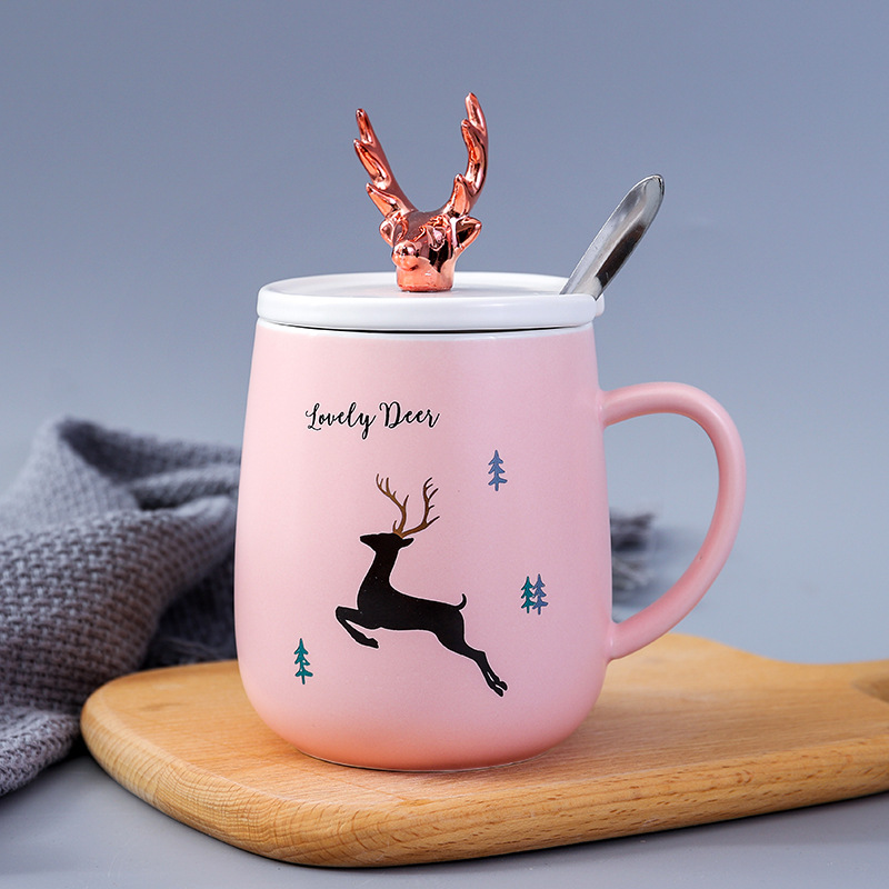 Personalized Coffee Mugs / Minion Ceramic Mug with Spoon