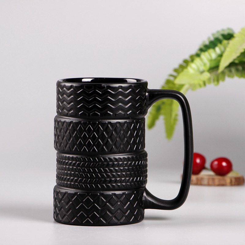 Exclusive Gift Item Novelty Car Wheel Shaped Tyre Design Coffee Mug 