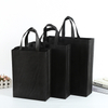 Customize Logo Stock Reusable Grocery Shopping Bag Goodie Treat Eco-friendly Non-Woven Tote Bags 