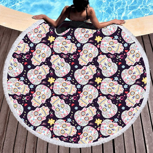 Round Polyester Beach Towel