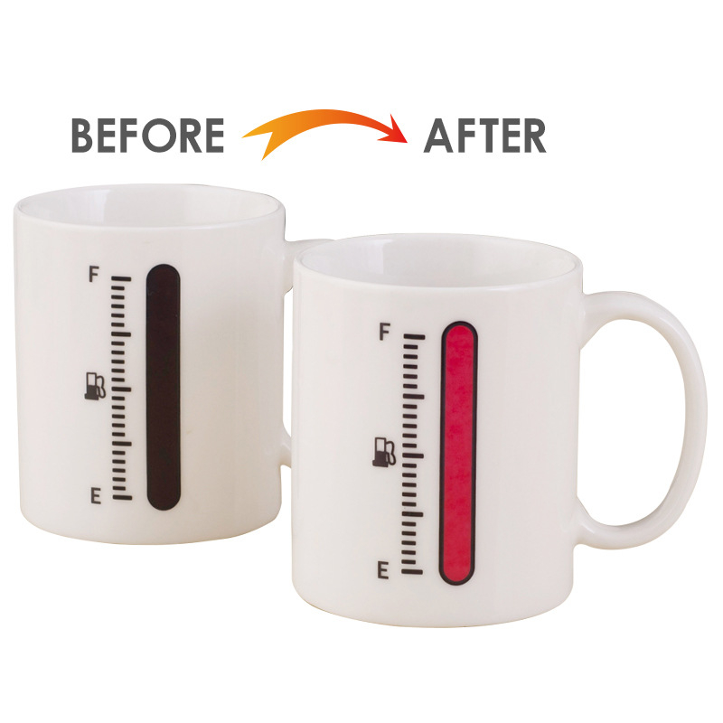 Promotional Gift Color Changing Mug, Porcelain Magic Sublimation Mug 