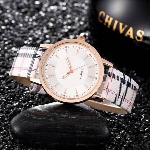 Luxury Fashion Quartz Ladies Watch Plaid Clock Rose Gold Dial Dress Casual Wristwatch