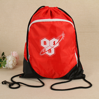 Custom Sports Travel Polyester Drawstring Bag 