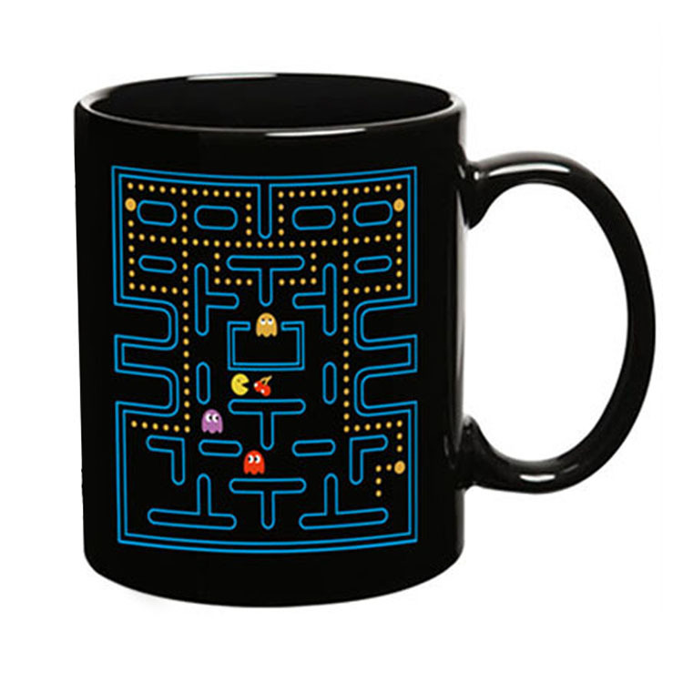 New Style 11oz Black Ceramic Magic Coffee Mugs/ Personalized Cups 