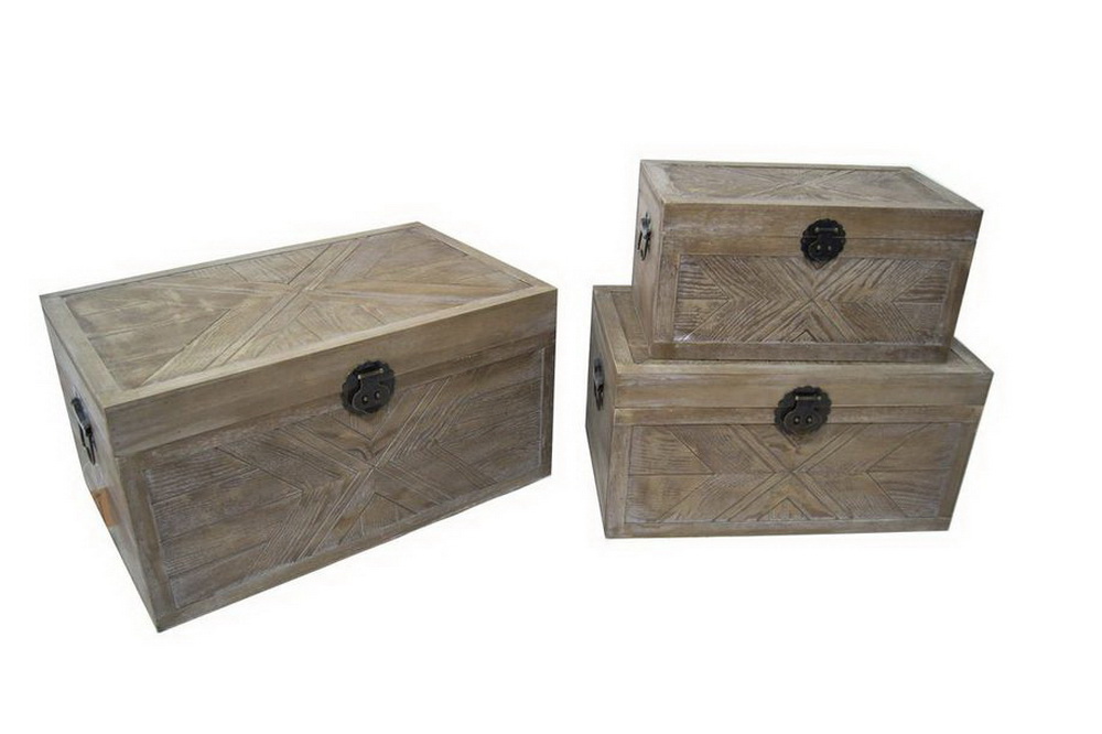 Shabby Chic Style Solid Wood Storage Trunk,antique Wooden Storage Trunk Box