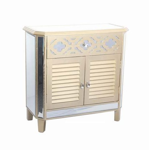 New Arrival Antique Mirrored Chest, Two Doors Mirrored Furniture, Wood Chest Wholesaler 