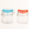 Straight Slide Clear Round Glass Jar for Weeds Herbs Skin Cream Mask Bottle with Black Matte 