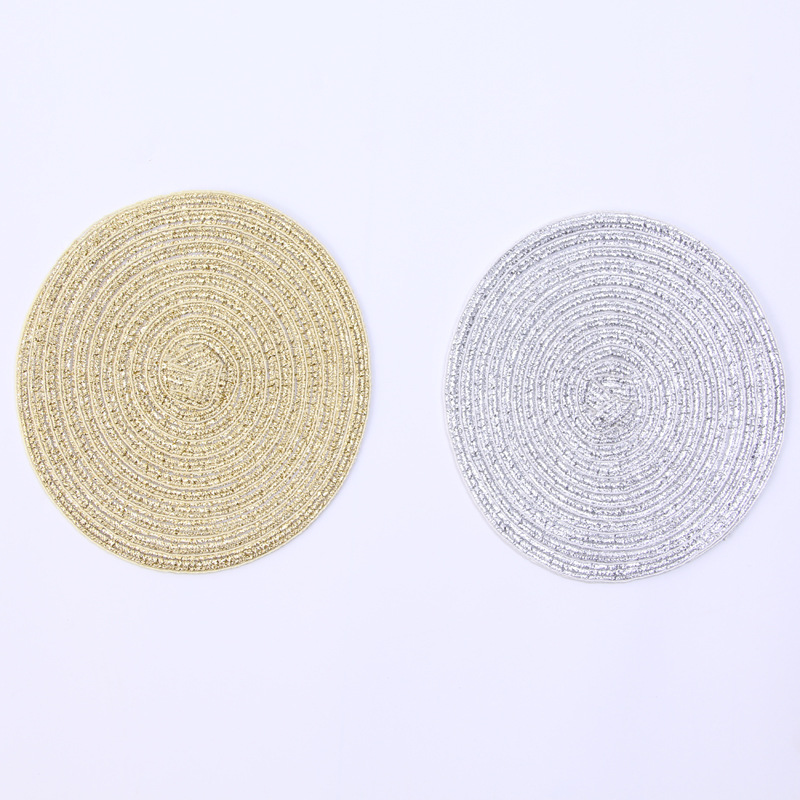 Cheap Colorful Handmade Weaving Cotton Rope Placemat / Cup Mat Used for Putting Drinks on Display 