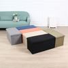 Good Quality PU Leather Storage Foldable Stool Seat Box Cheap Vogue Folding Storage Stool