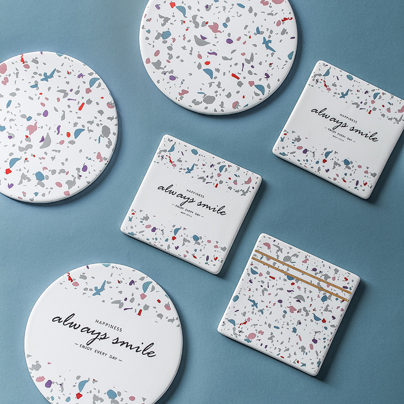 Ceramic Coaster Absorbent Stone Drink Coasters