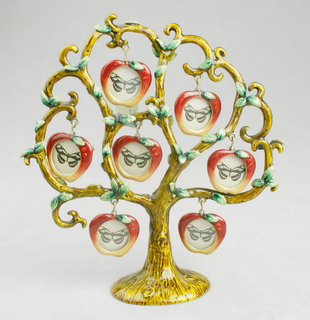 Green Creative Vintage Earring Ring Holder Necklace Jewelry Display Stand