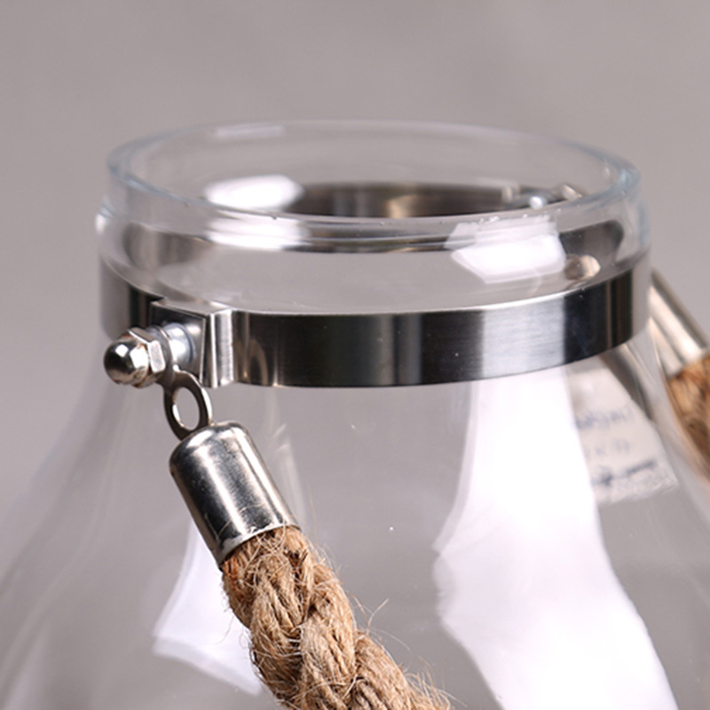 Glass Candle Lantern 