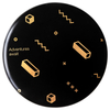  Novelty Personalised Black Gold Round Square Blank Sublimation Marble Ceramic Coaster 